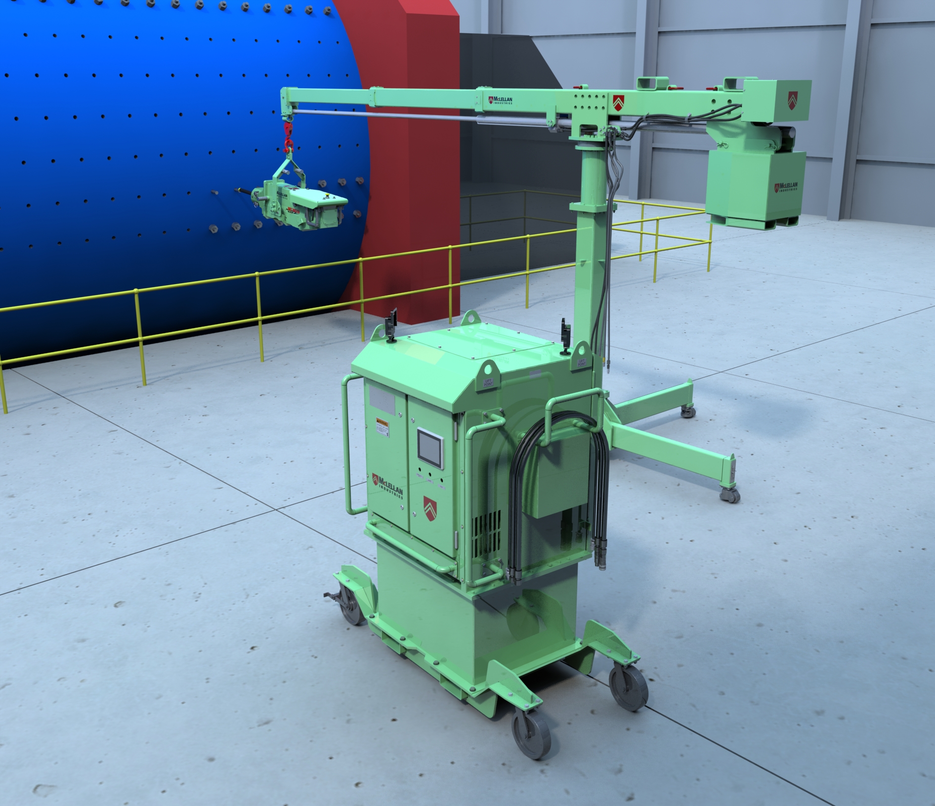 Jib crane for bolt buster suspension 2 Jib crane for bolt buster suspension 2