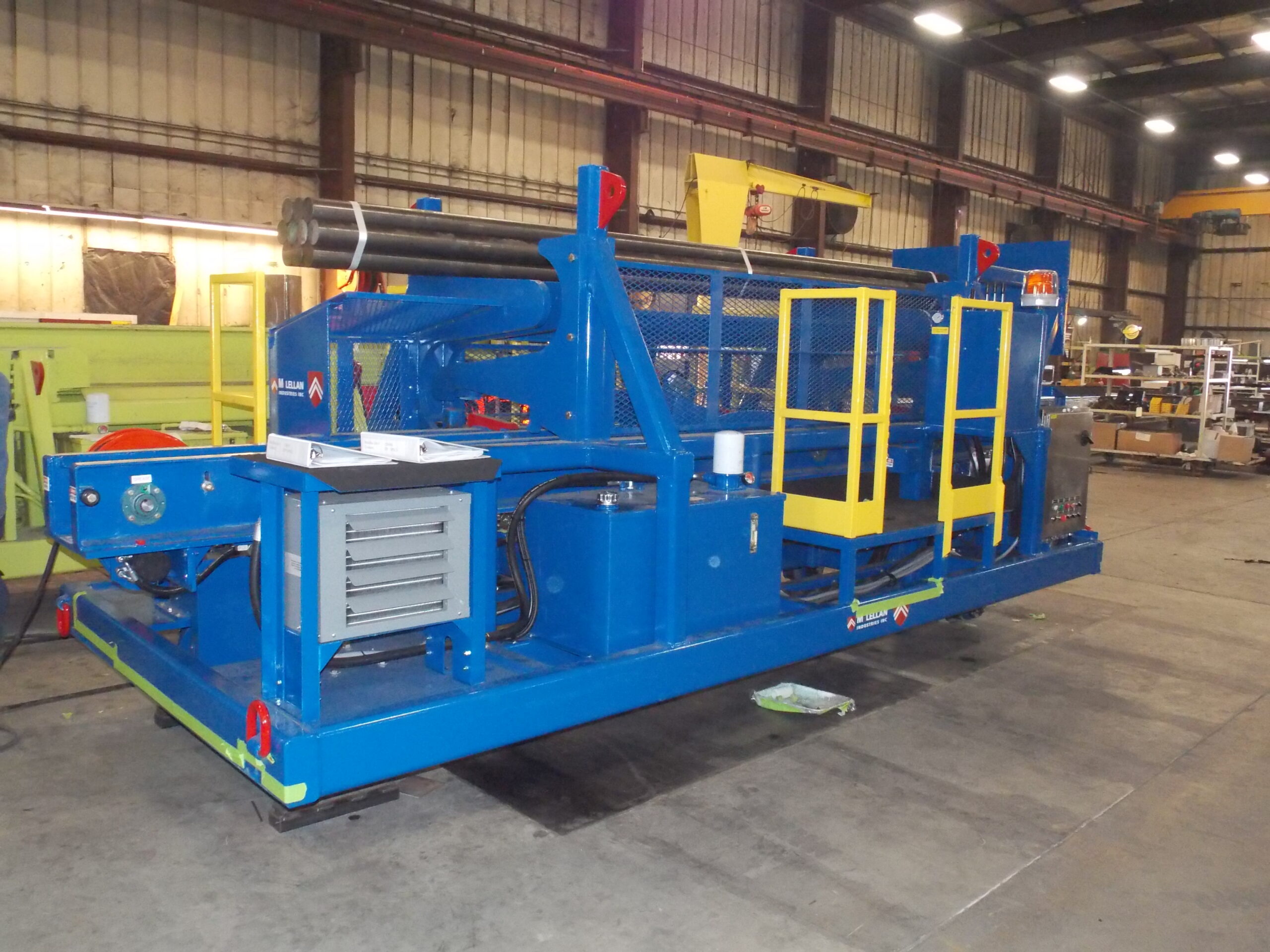 Pic 23, Top load rail wheeled rod charger side iso view. Pic 23, Top load rail wheeled rod charger side iso view.